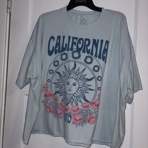 Social culture Light Blue California Sun Tee